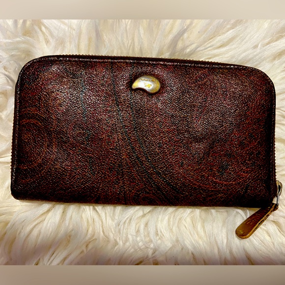 Authentic Etro Wallet - paisley print - Picture 1 of 9